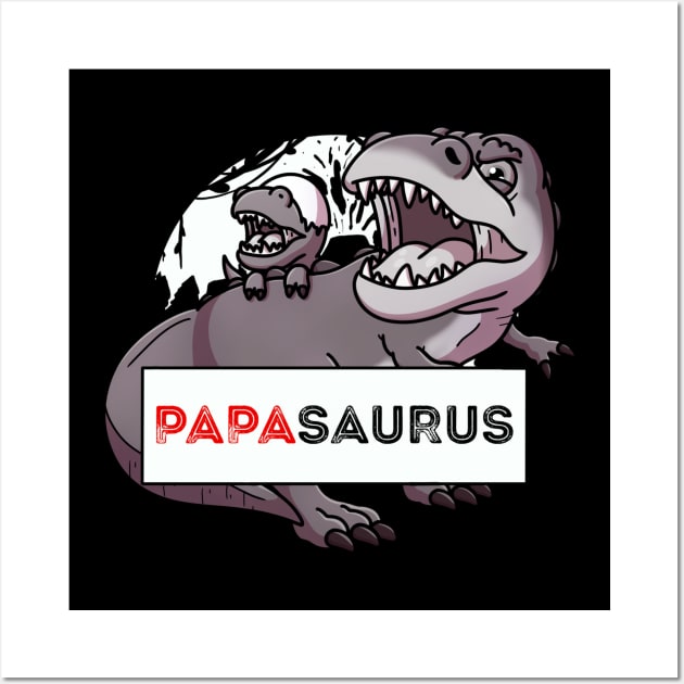 PapaSaurus Wall Art by TheMaskedTooner